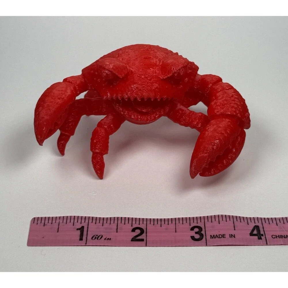Attack Of The Crab Monsters Red Plastic Toy